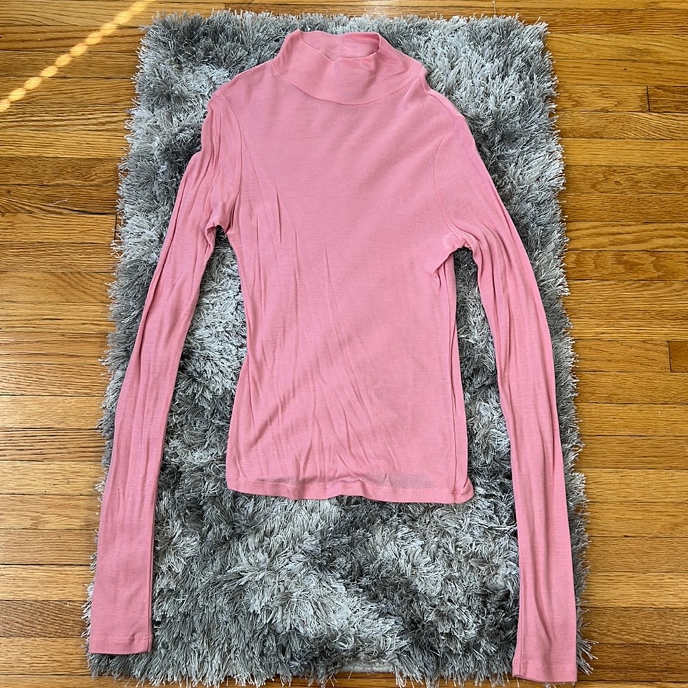 TopShop Pink Long Sleeve Turtleneck
